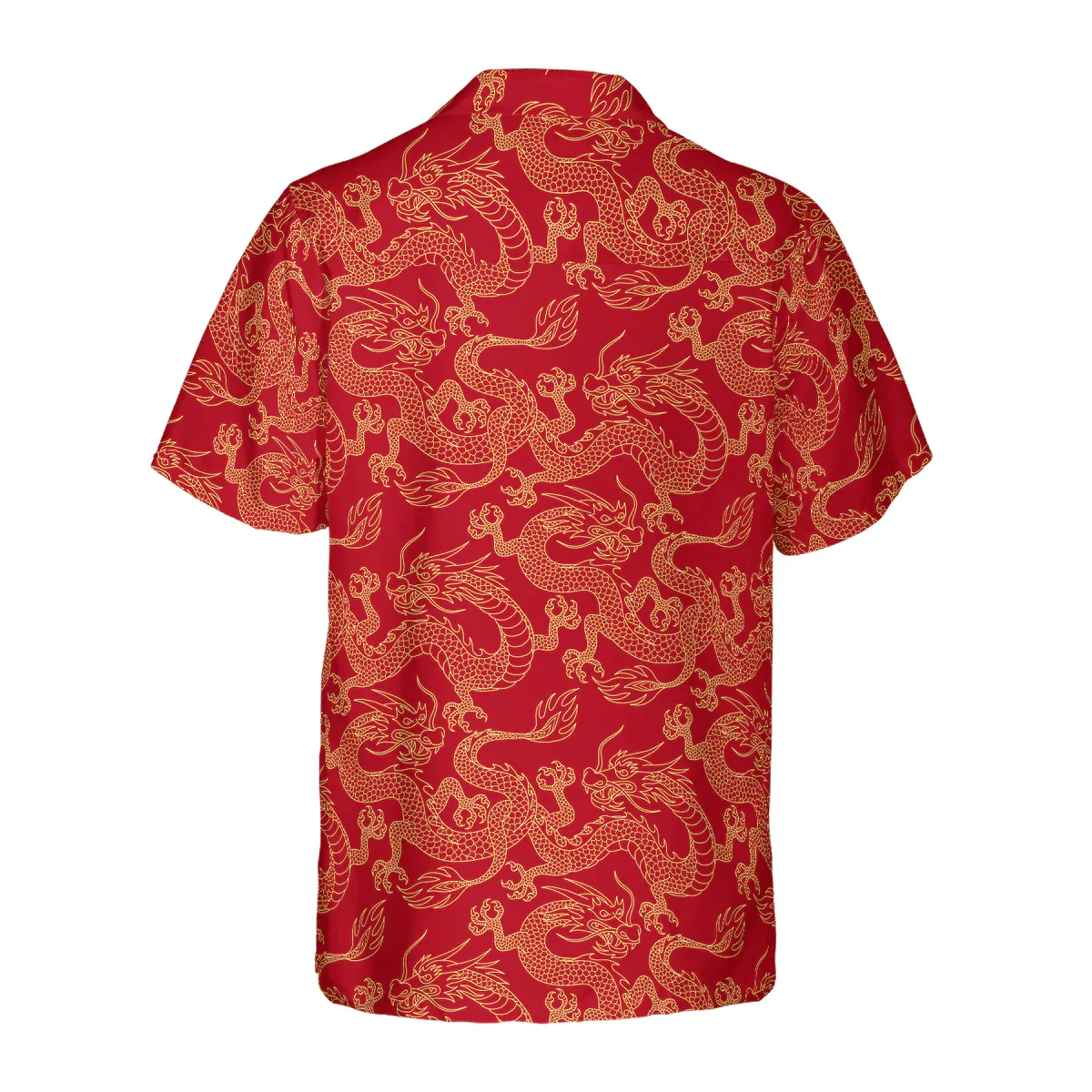 Dragon Hawaiian Shirt - Blue Dragon On Blue Sky Hawaiian Shirt - Perfect Gift For Husband, Boyfriend, Friend, Family - Image 2