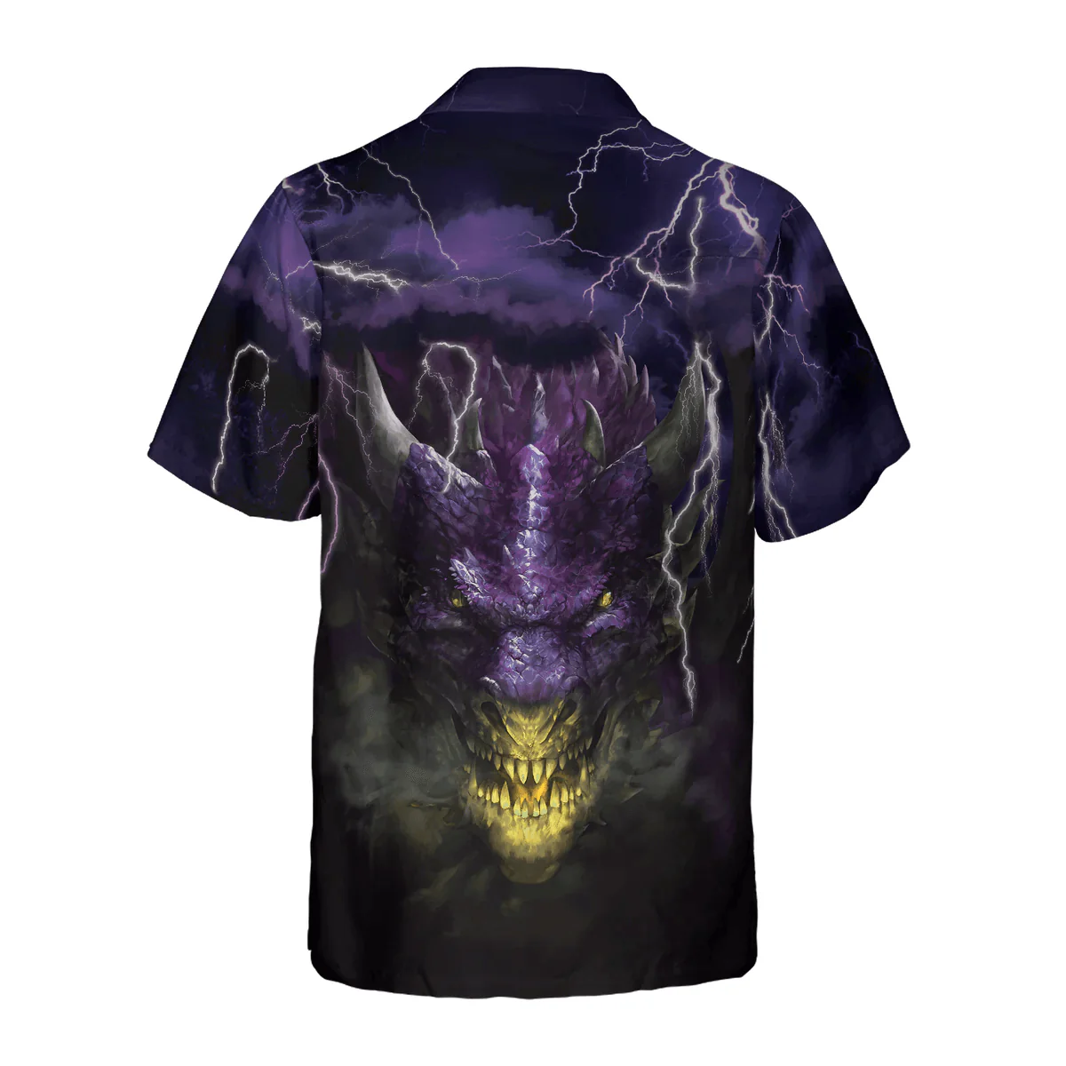 Dragon Hawaiian Shirt - Dragon Head Lightning Hawaiian Shirt - Perfect Gift For Husband, Boyfriend, Friend, Family - Image 2