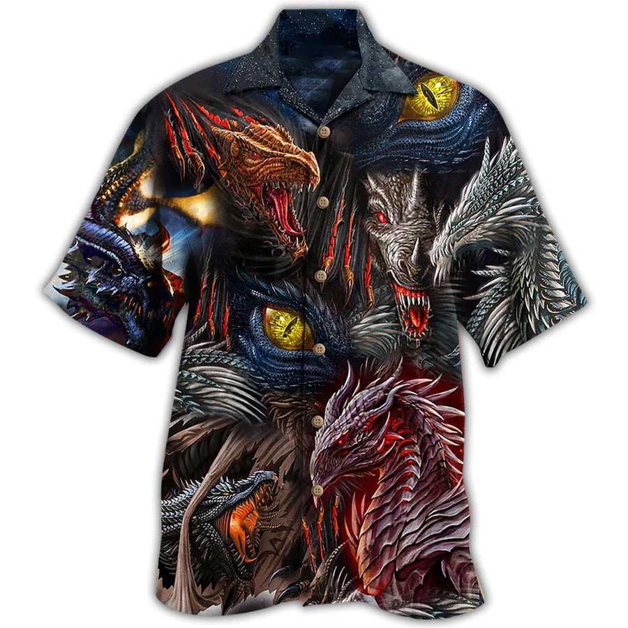 Dragon Hawaiian Shirt For Summer, Dragon Amazing Love Life So Cool Hawaiian Shirts Outfit For Men Women, Dragon Lovers - Image 3