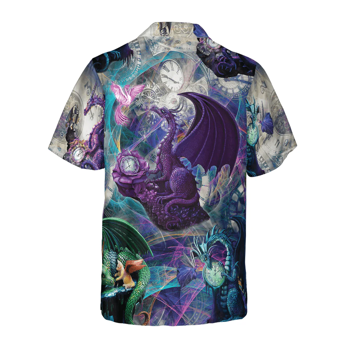 Dragon Hawaiian Shirt - Magic Fire Dragon Hawaiian Shirt - Perfect Gift For Husband, Boyfriend, Friend, Family - Image 2