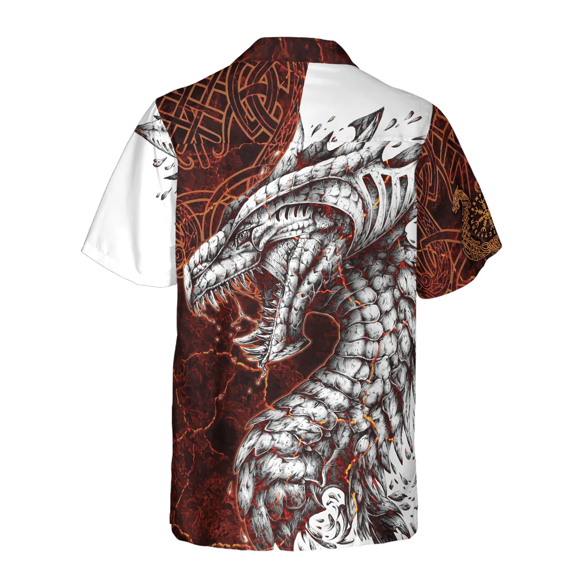 Dragon Hawaiian Shirt - Tattoo Dragon Hawaiian Shirt - Perfect Gift For Husband, Boyfriend, Friend, Family - Image 2
