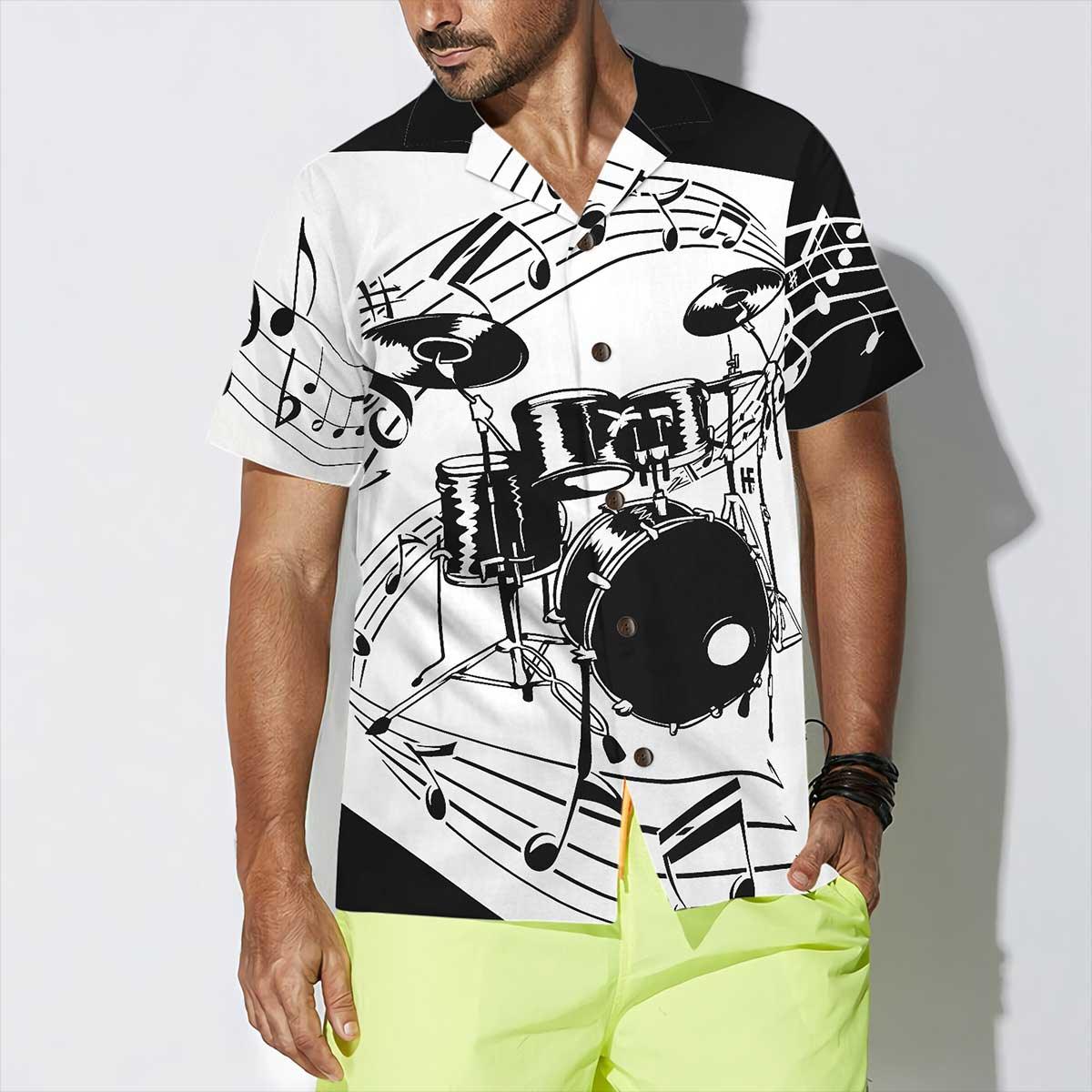 Drums For Music Hawaiian Shirt, Colorful Summer Aloha Shirt For Men Women, Perfect Gift For Husband, Wife, Friend, Family, Music Lovers - Image 5