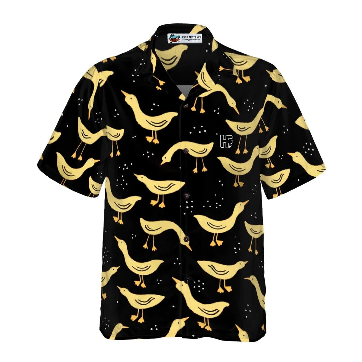 Duck Hawaiian Shirt, Ducks In Darkness Aloha Shirt For Men Women - Perfect Gift For Duck Lovers, Husband, Boyfriend, Friend, Family - Image 3