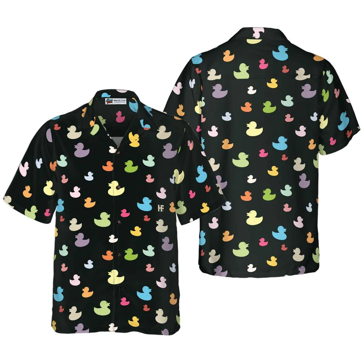 Duck Hawaiian Shirt, Little Duck, Colorful Ducks Aloha Shirt For Men Women - Perfect Gift For Duck Lovers, Husband, Boyfriend, Friend, Family