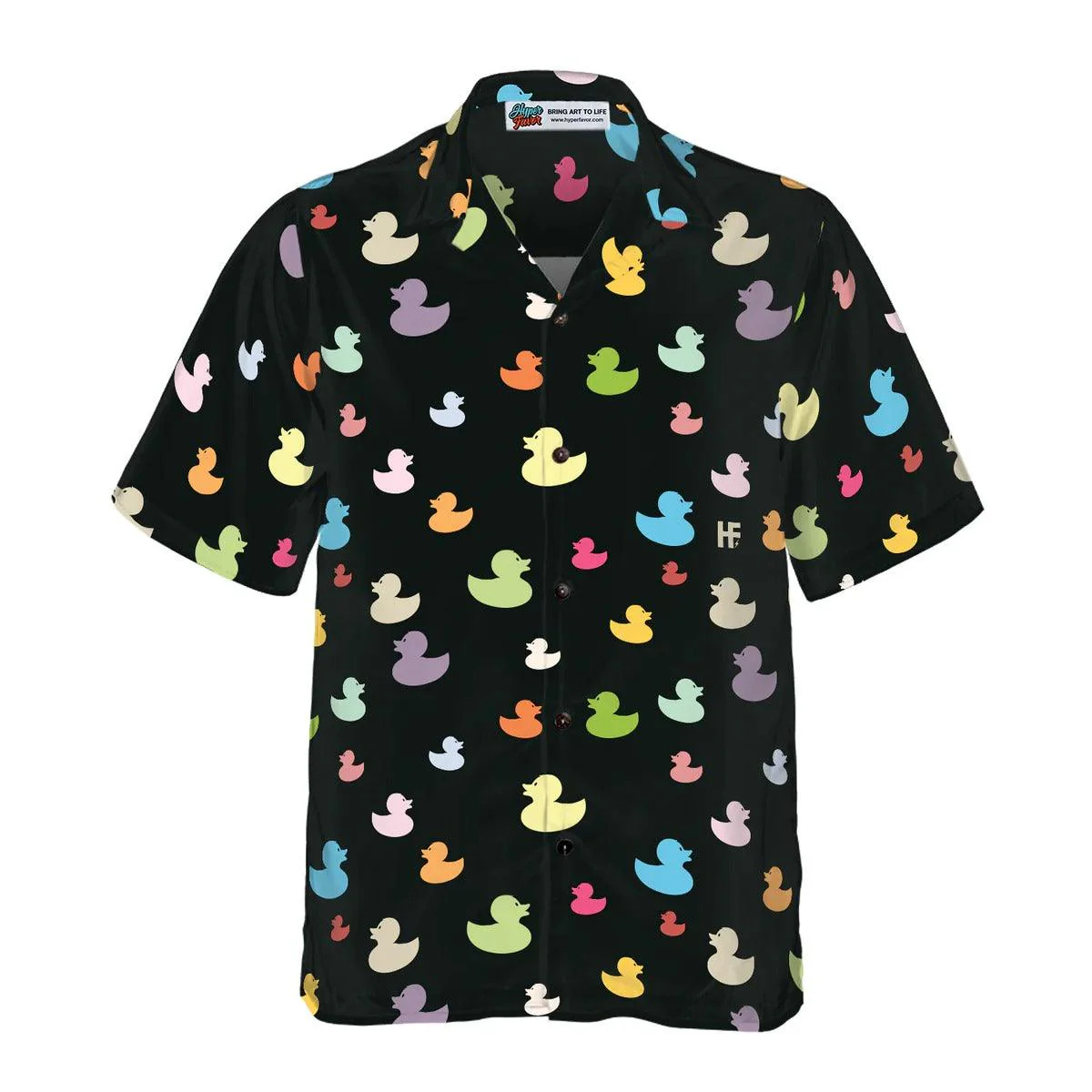 Duck Hawaiian Shirt, Little Duck, Colorful Ducks Aloha Shirt For Men Women - Perfect Gift For Duck Lovers, Husband, Boyfriend, Friend, Family - Image 3