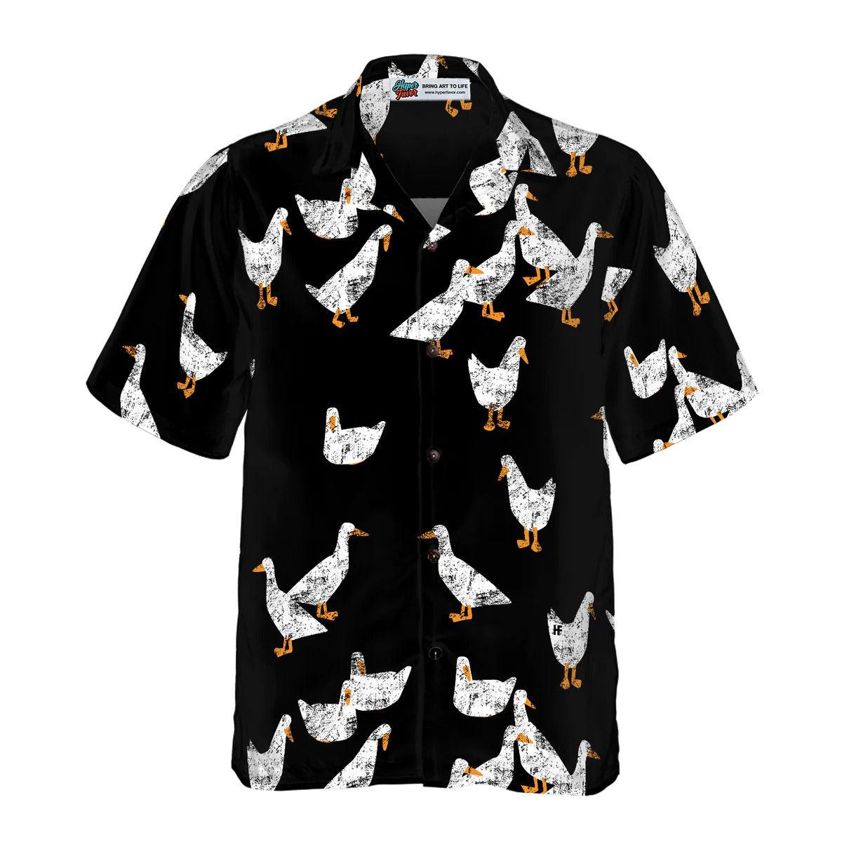 Duck Hawaiian Shirt, The Walking Ducks Aloha Shirt For Men Women - Perfect Gift For Duck Lovers, Husband, Boyfriend, Friend, Family - Image 3