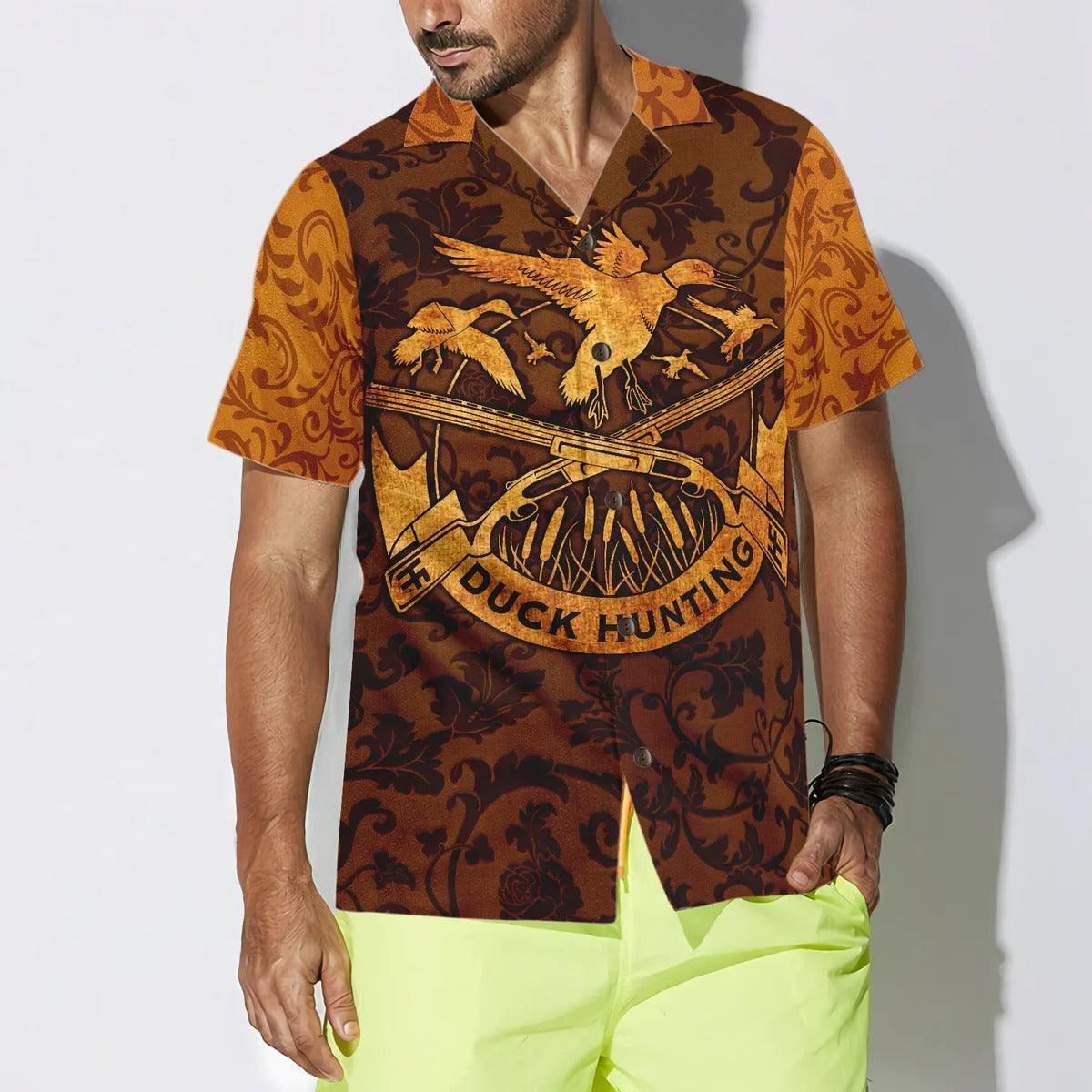 Duck Hunting Custom Hawaiian Shirt, Duck Custom Hawaiian Shirt, Duck Hunting Custom Aloha Shirt - Perfect Gift For Men, Women, Friend, Family - Image 4