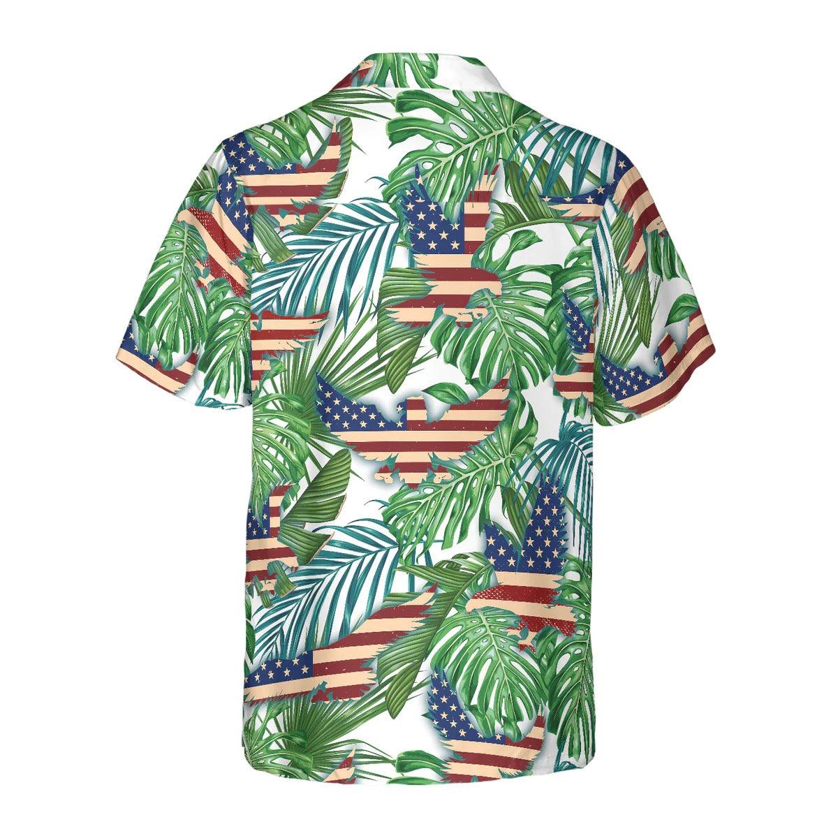 Eagle Hawaiian Shirt, Tropical American Eagle Aloha Shirt For Men - Perfect Gift For Husband, Boyfriend, Friend, Family - Image 2