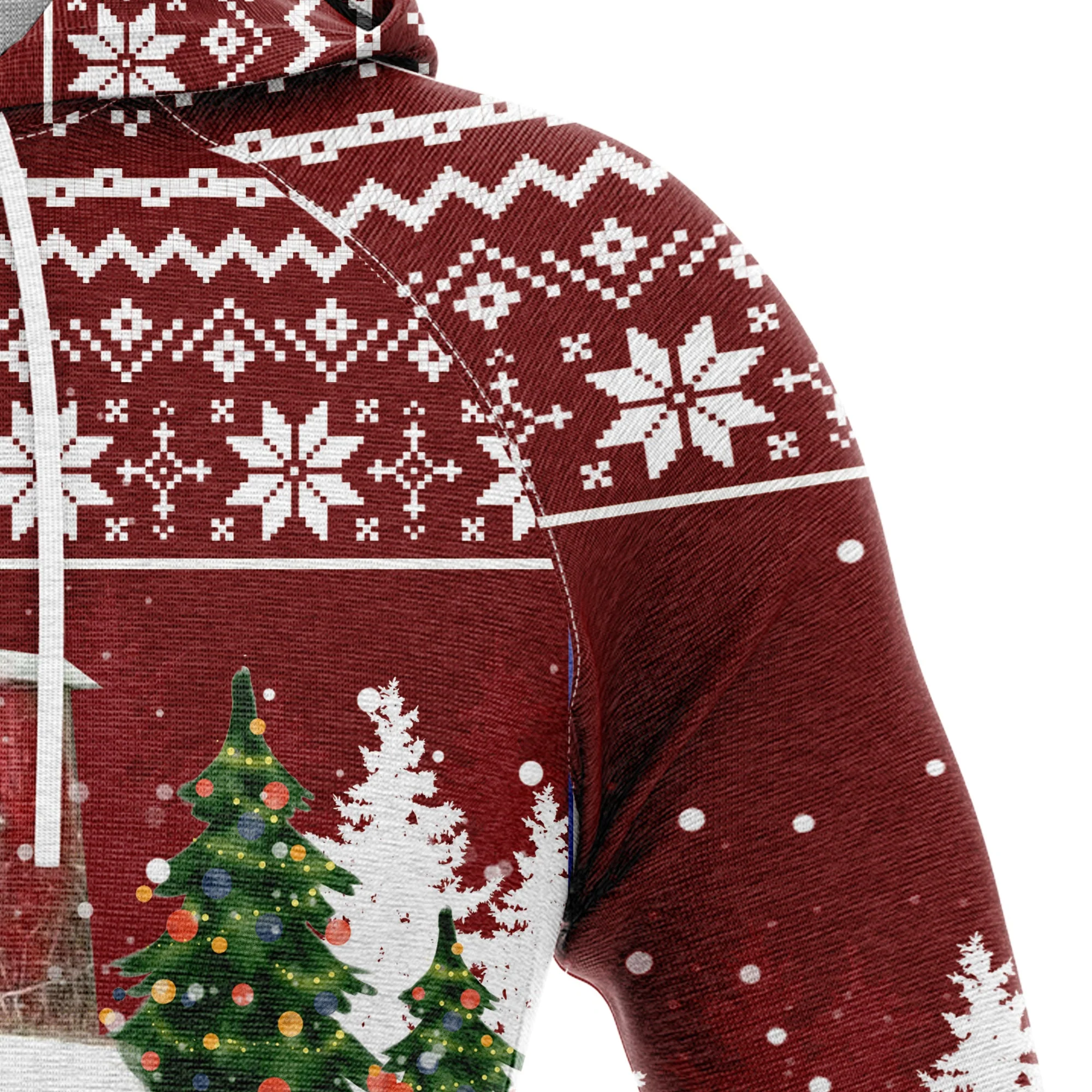 English Springer Spaniel Pullover Premium Hoodie Let It Snow, Perfect Outfit For Men And Women On Christmas New Year Autumn Winter - Image 3