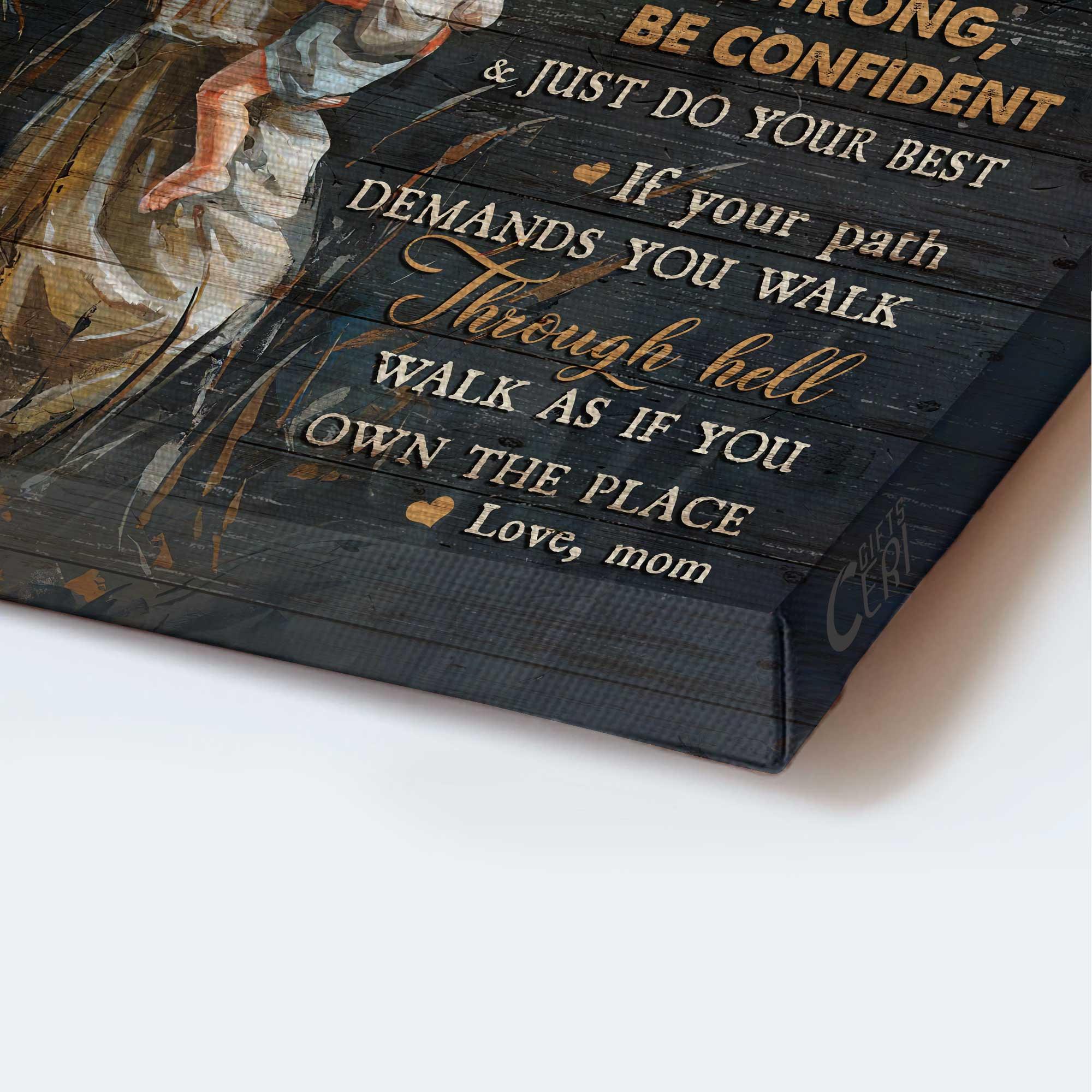 Family Premium Wrapped Portrait Canvas - Mom To Daughter, Great Mom, Happy Family, Never Feel That You Are Alone - Perfect Gift For Daughter - Image 3