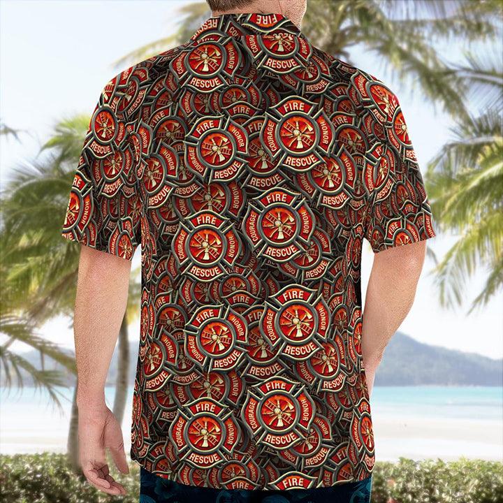 Firefighter Hawaii Shirt - Perfect Gift For Friend, Family - Image 3