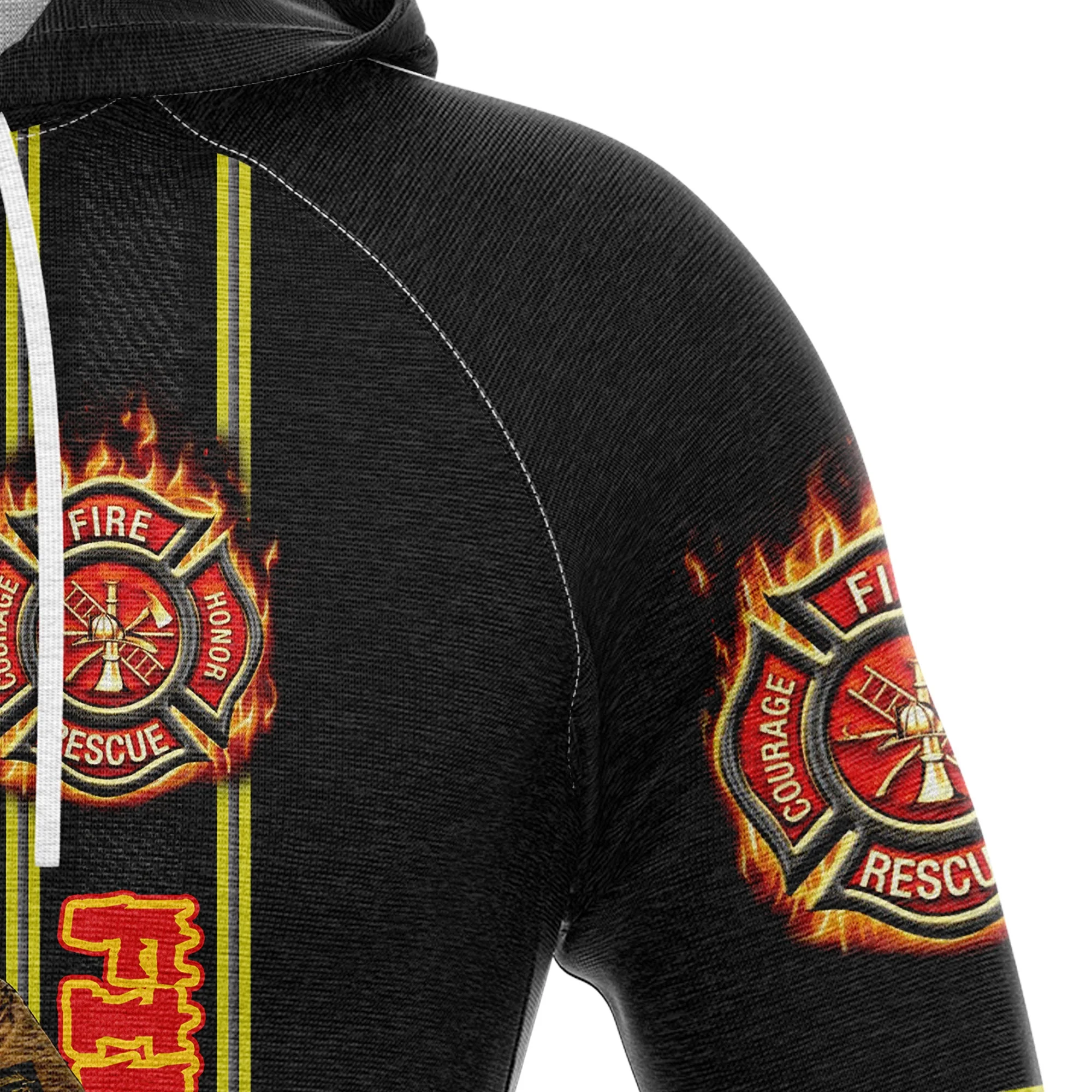 Firefighter Hero Pullover Premium Hoodie Fire Sea, Perfect Outfit For Men And Women On Christmas New Year Autumn Winter - Image 3