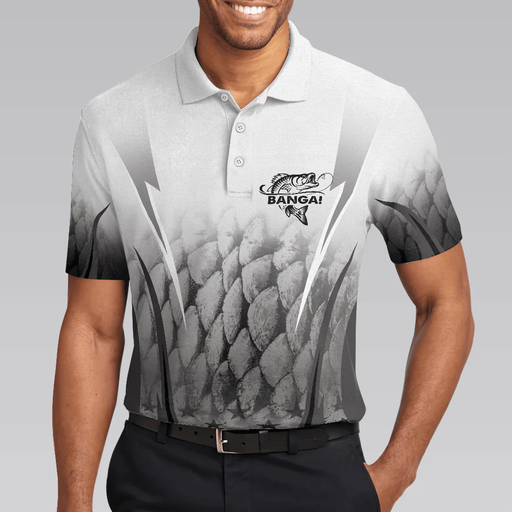 Fishing Is Like Dating Golf Men Polo Shirt, Catch A Keeper Polo Shirt, Best Fishing Shirt For Men - Image 4