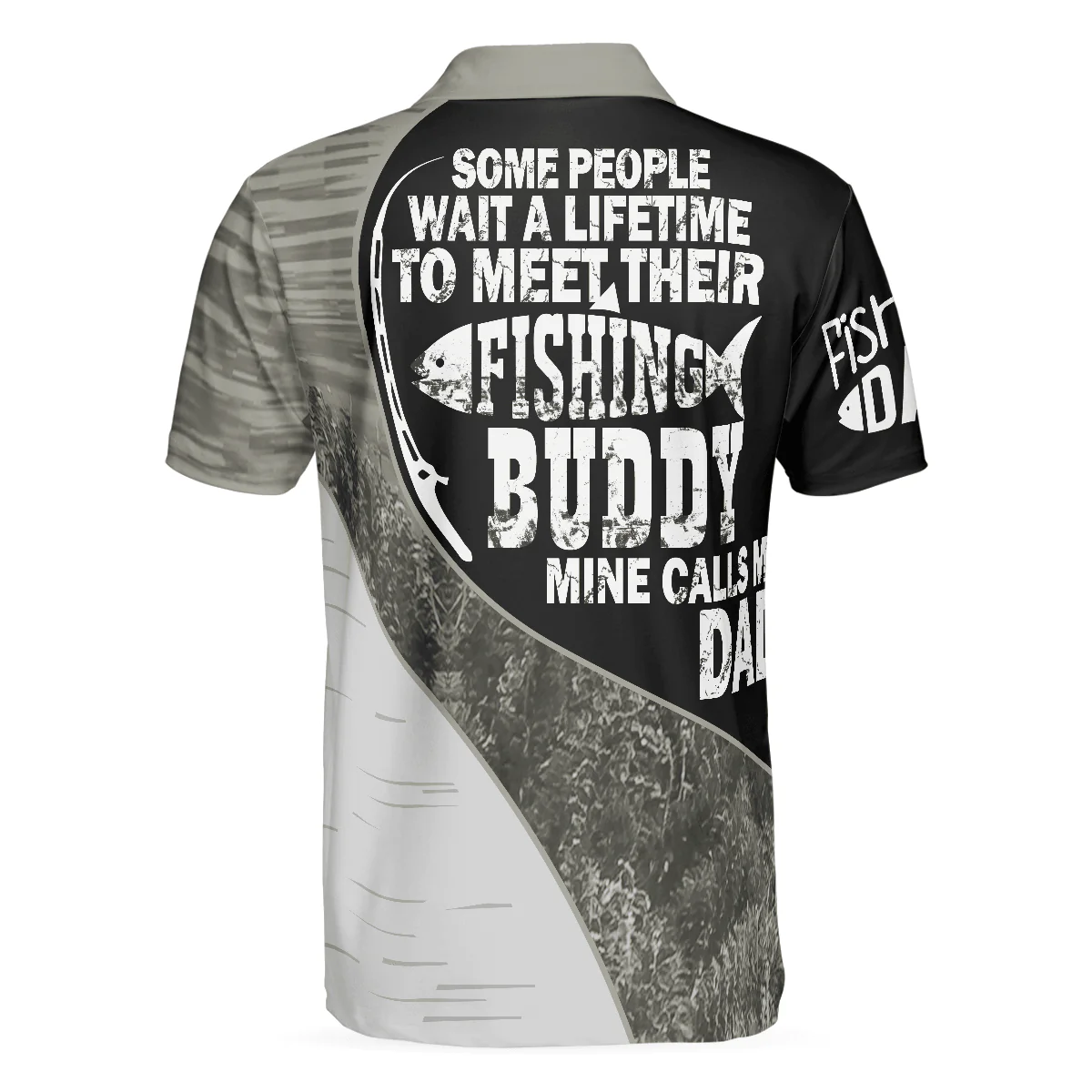 Fishing Men Polo Shirt, Fishing Buddy Calls Me Dad Polo Shirt, Father And Son Fishing Shirt For Men - Image 4