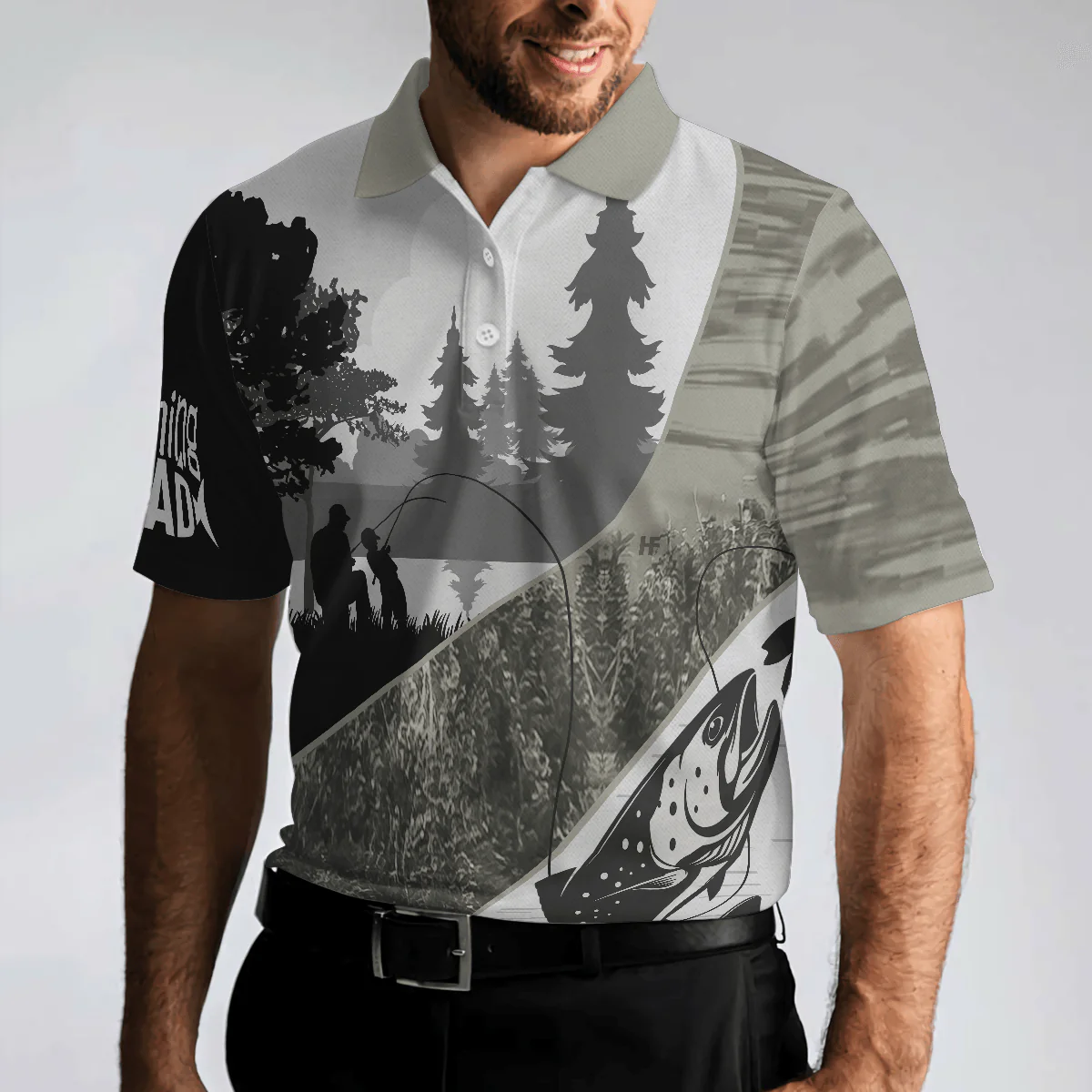 Fishing Men Polo Shirt, Fishing Buddy Calls Me Dad Polo Shirt, Father And Son Fishing Shirt For Men - Image 5