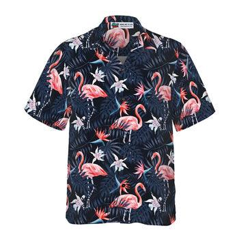 Flamingos And Flower Hawaiian Shirt - Perfect Gift For Flamingo Lover, Friend, Family