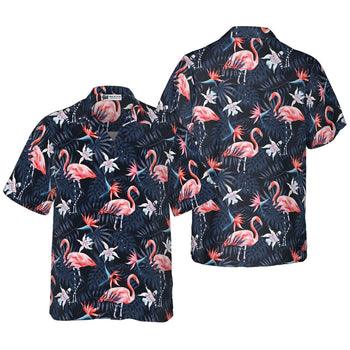 Flamingos And Flower Hawaiian Shirt - Perfect Gift For Flamingo Lover, Friend, Family - Image 3