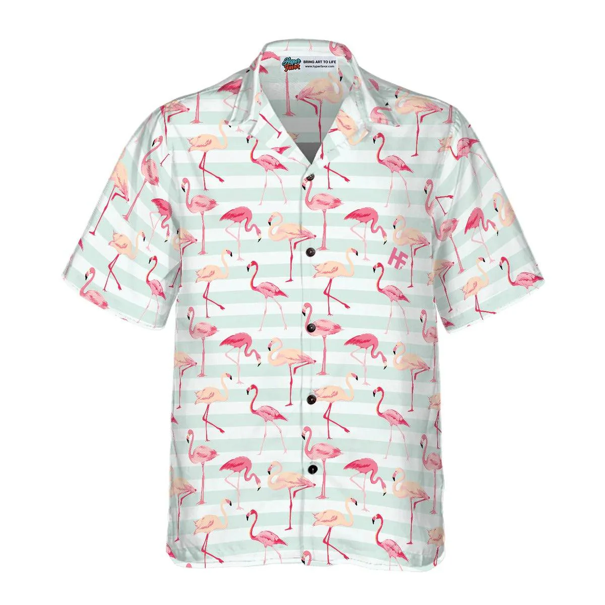 Flamingo Couple Aloha Hawaiian Shirt - Red Flamingo Pattern Hawaiian Shirt - Perfect Gift For Flamingo Lover, Friend, Family - Image 3