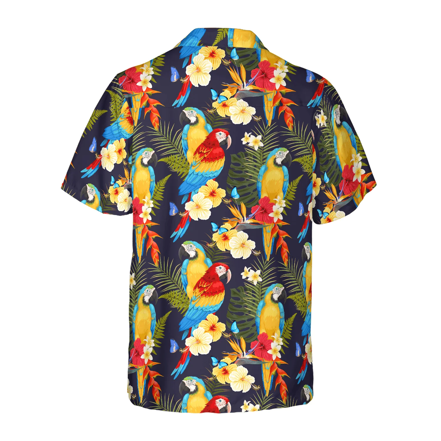 Flower And Parrot Hawaiian Shirt, Colorful Summer Aloha Shirts For Men Women, Perfect Gift For Husband, Wife, Boyfriend, Friend - Image 2