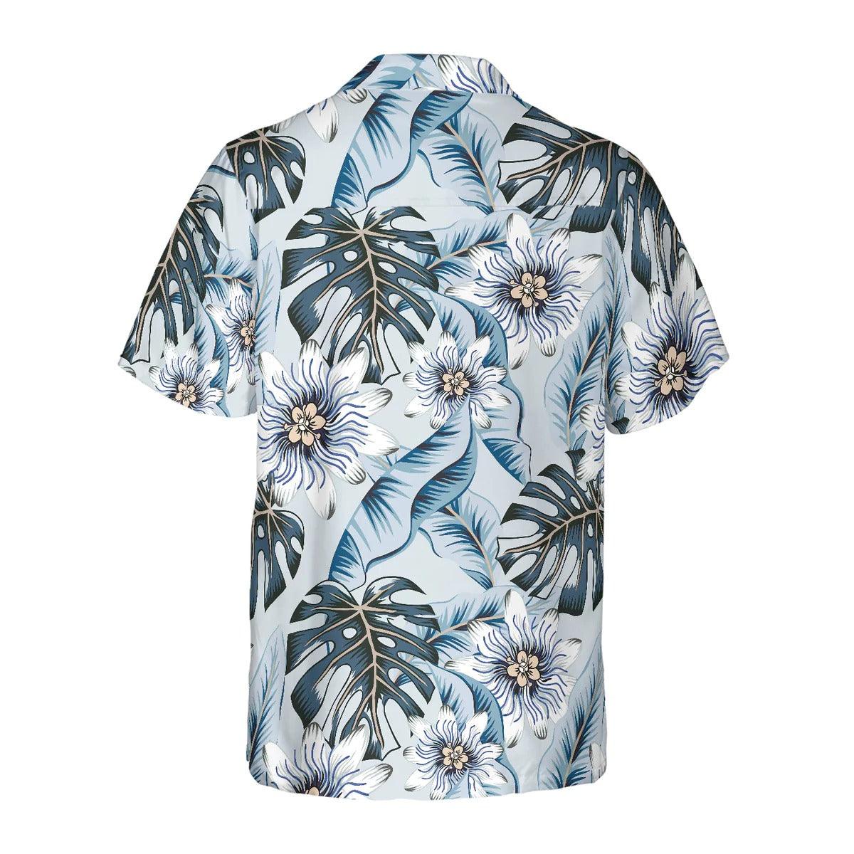 Flower Painting Pattern Hawaiian Shirt, Floral Hawaiian Shirt, Tropical Aloha Shirt For Men Women, Perfect Gift For Husband, Wife, Friend, Family - Image 2