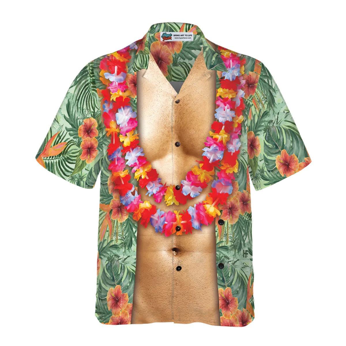 Funny Aloha Tropical Flowers Costume Men Hawaiian Shirt - Gift For Men, Lover, Friend, Family - Image 4