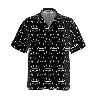 Funny Black Cat Pattern Hawaiian Shirt, Funny Black Cat Aloha Shirt For Men - Perfect Gift For Men, Cat Lovers, Husband, Boyfriend, Friend, Family - Image 2
