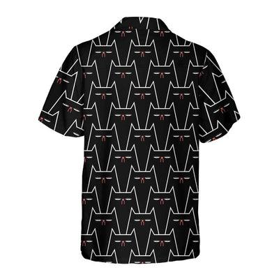 Funny Black Cat Pattern Hawaiian Shirt, Funny Black Cat Aloha Shirt For Men - Perfect Gift For Men, Cat Lovers, Husband, Boyfriend, Friend, Family - Image 3