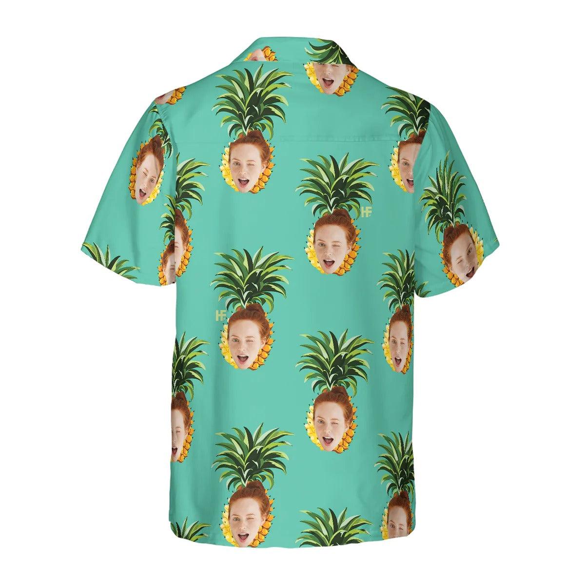 Funny Custom Face Pineapple Hawaiian Shirt, Custom Photo Hawaiian Shirt - Personalized Summer Gifts For Men, Women - Image 5