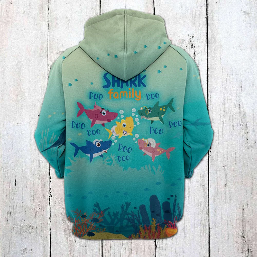 Funny Shark Pullover Premium Hoodie, Perfect Outfit For Men And Women On Christmas New Year Autumn Winter - Image 2