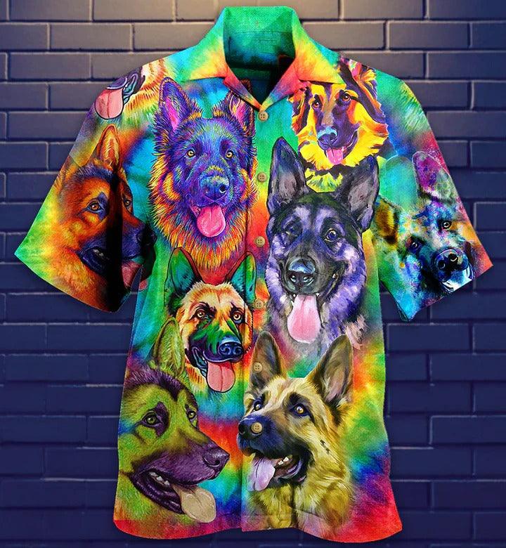 German Shepherd Aloha Hawaii Shirt - German Shepherd Dogs Love Summer Colorful Hawaiian Shirt For Summer - Perfect Gift For Dog Lovers, Friend, Family