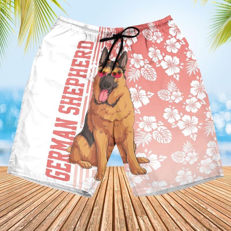 German Shepherd Aloha Hawaiian Shirt,Tropical Leaves Hawaiian Shirt,German Shepherd Holiday Beach Hawaiian Shirt For Men & Women,German Shepherd Lover - Image 2
