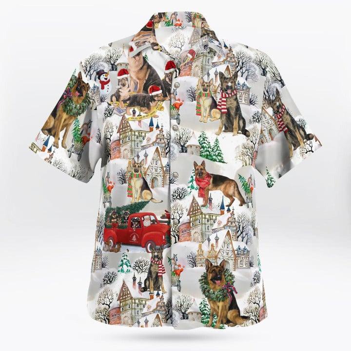 German Shepherd Christmas Hawaii Shirt - Dog Hawaii Shirt - Perfect Gift For Dog Lovers, Friend, Family - Image 2