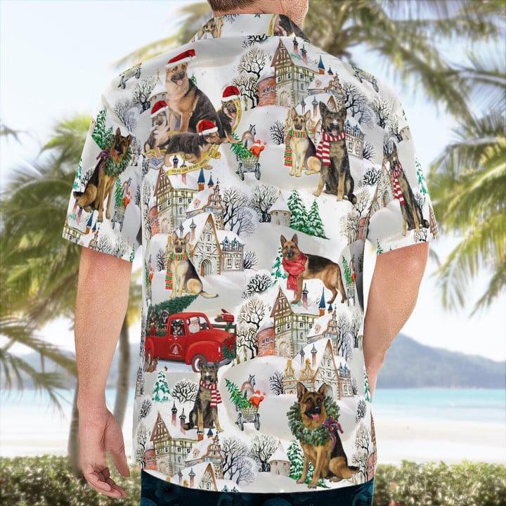 German Shepherd Christmas Hawaii Shirt - Dog Hawaii Shirt - Perfect Gift For Dog Lovers, Friend, Family - Image 4