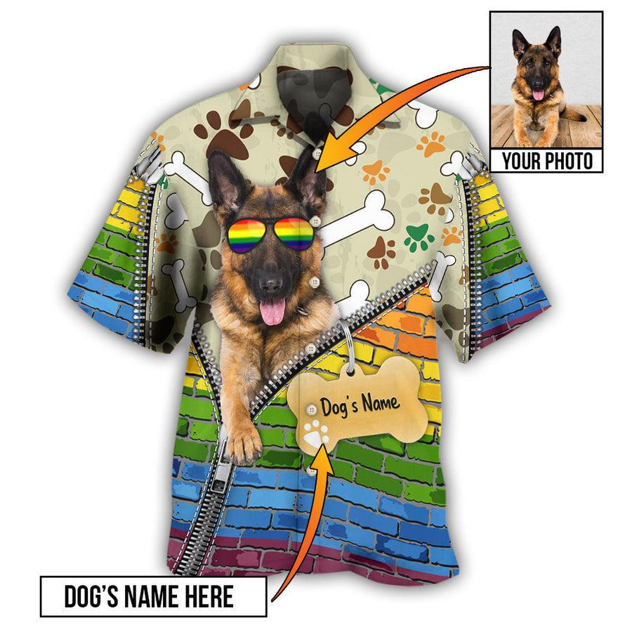 German Shepherd Hawaiian Shirt Custom - Dog Various Style Personalized Hawaiian Shirts - Perfect Gift For Men Women, Dog Lovers - Image 4