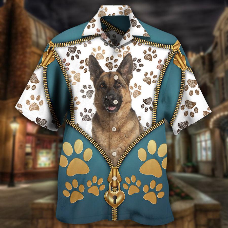 German Shepherd Hawaiian Shirt, Dog Cool Dog Various Style Aloha Hawaiian Shirt For Summer, Gift For Men Women, Dog Lover, Dog Mom Dad - Image 2