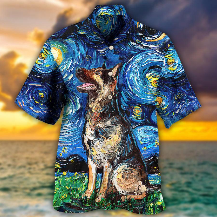 German Shepherd Hawaiian Shirt, Dog Cool Dog Various Style Aloha Hawaiian Shirt For Summer, Gift For Men Women, Dog Lover, Dog Mom Dad - Image 4