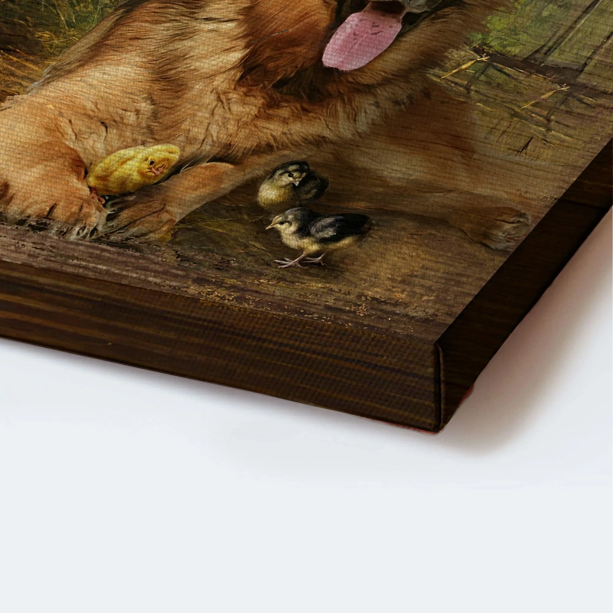 German Shepherd Premium Wrapped Landscape Canvas - German Shepherd, Chicken Farm, Love Grows Best In Little Houses - Gift For Dog Lovers, Farm Lovers - Image 3