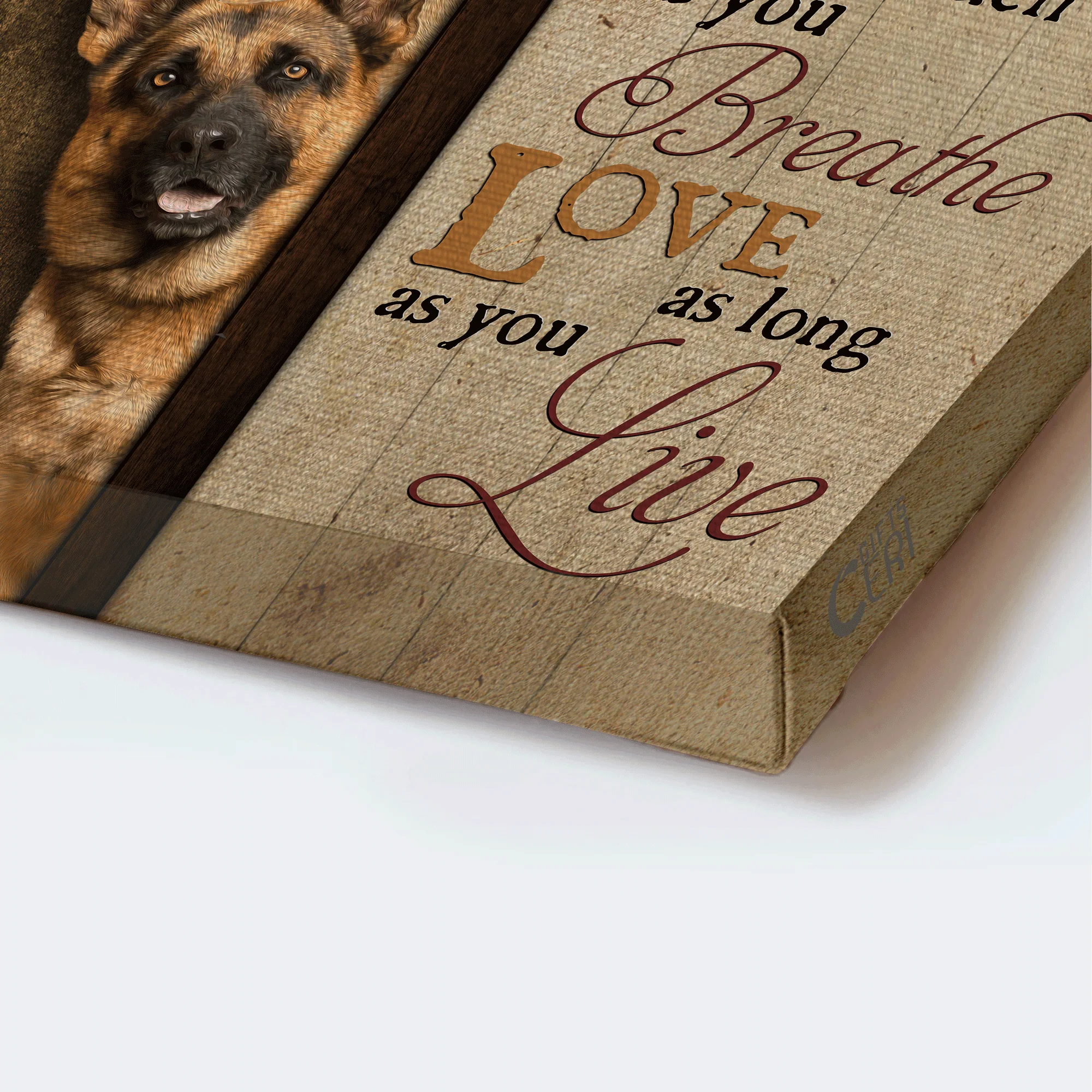German Shepherd Premium Wrapped Portrait Canvas - German Shepherd, Do What Makes You Happy - Perfect Gift For German Shepherd Lovers - Image 3