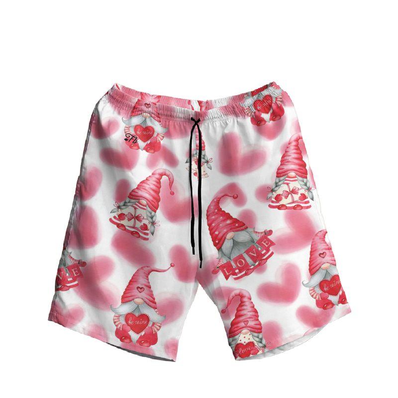 Gnome Aloha Hawaiian Shirts For Summer, Heart Love Hawaiian Set For Men Women, Valentine Gift For Husband Wife, Boyfriend, Girlfriend, Couple - Image 3