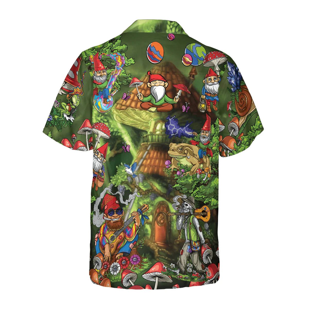 Gnome Hippie Hawaiian Shirt - Perfect Gift For Husband, Boyfriend, Friend, Family - Image 4