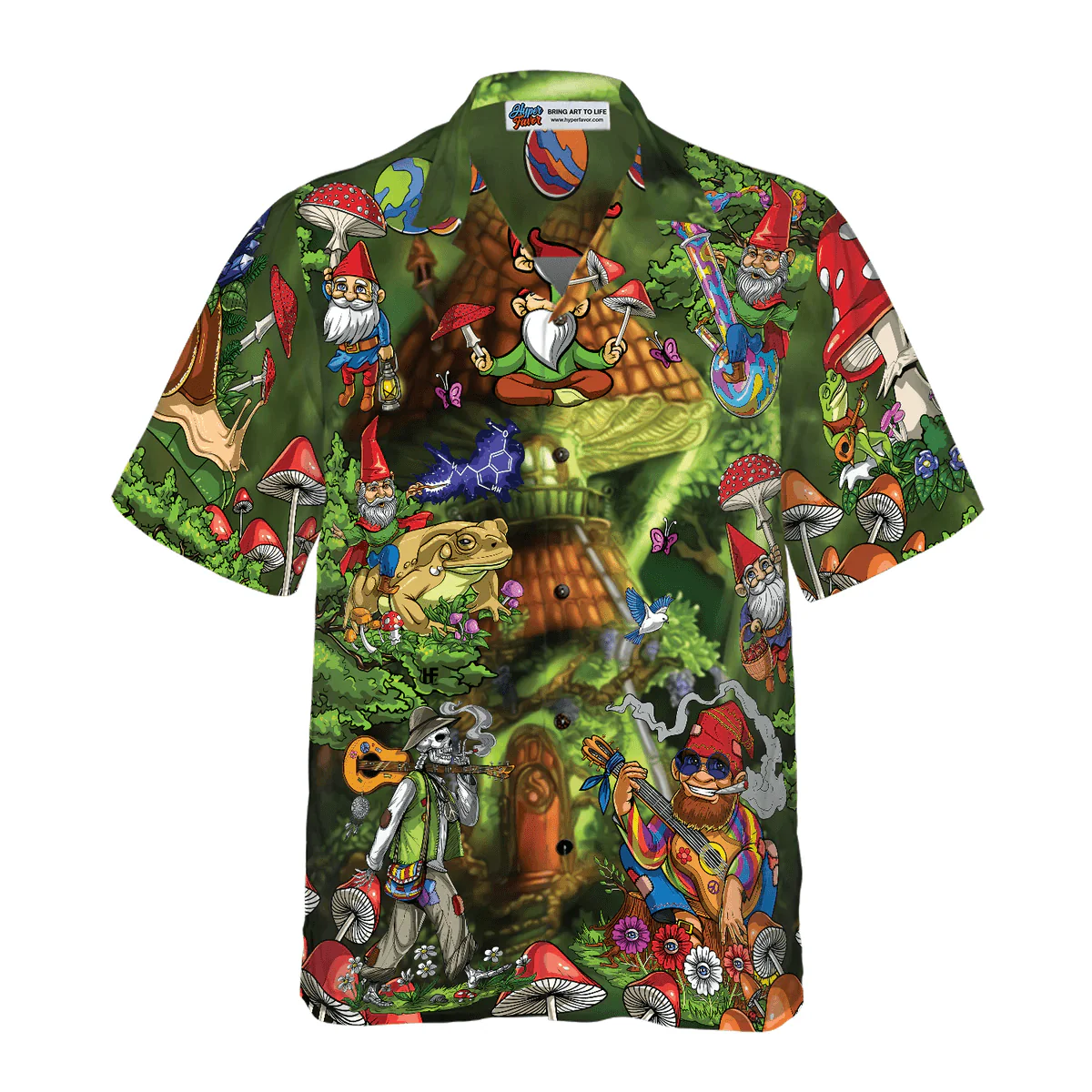 Gnome Hippie Hawaiian Shirt - Perfect Gift For Husband, Boyfriend, Friend, Family - Image 5