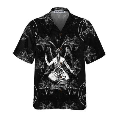Goat Satan Hawaiian Shirt, Cool Goat Aloha Shirt For Men - Perfect Gift For Men, Husband, Boyfriend, Friend, Family - Image 3