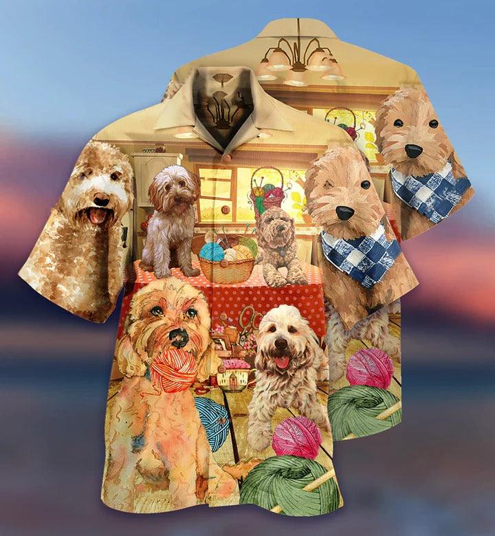 Goldendoodle Aloha Hawaii Shirt - Lovely Dog Crochet Hawaiian Shirt For Summer - Perfect Gift For Dog Lovers, Friend, Family
