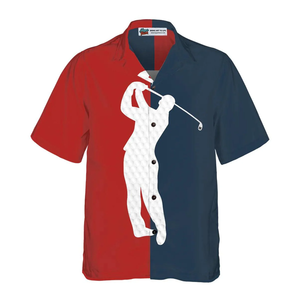 Golf Aloha Hawaiian Shirt, Golf Two Colors Hawaiian Shirt, Golf Aloha Shirt For Summer - Perfect Gift For Men, Women, Golf Lover, Friend, Family - Image 3