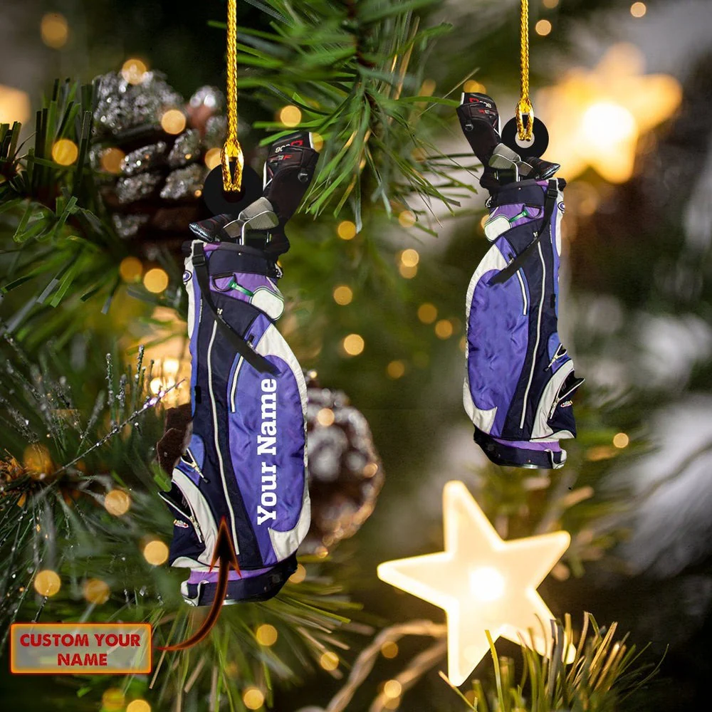 Golf - Custom Shaped Flat Ornament - Ornaments Gift, Custom Gofl Ornament, Christmas Decor