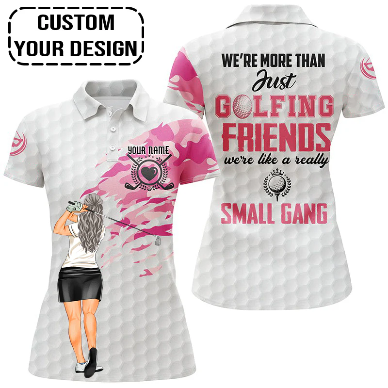 Golf Custom Women Polo Shirt, Camo Pattern Personalized Women Polo Shirt - Image 5