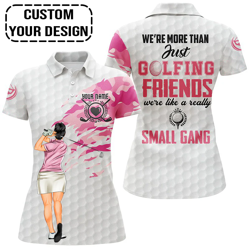 Golf Custom Women Polo Shirt, Camo Pattern Personalized Women Polo Shirt - Image 6