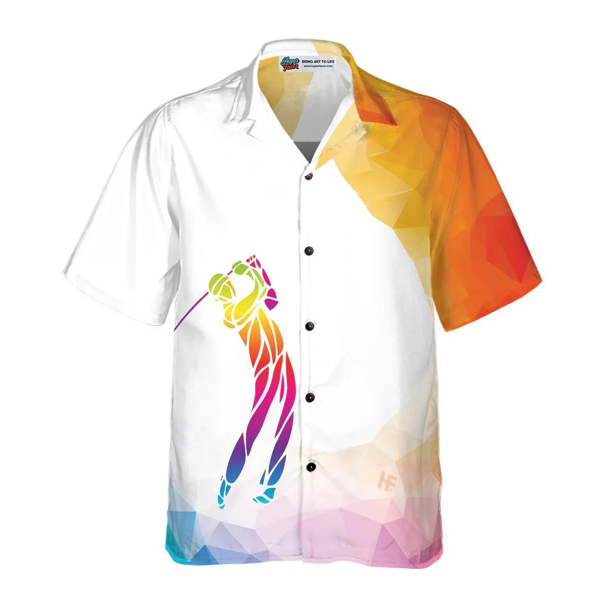 Golf Hawaiian Shirt, Creative Silhouette Of Golf Player Hawaiian Shirt, Summer Aloha Shirt - Perfect Gift For Men, Women, Husband, Friend, Family - Image 2