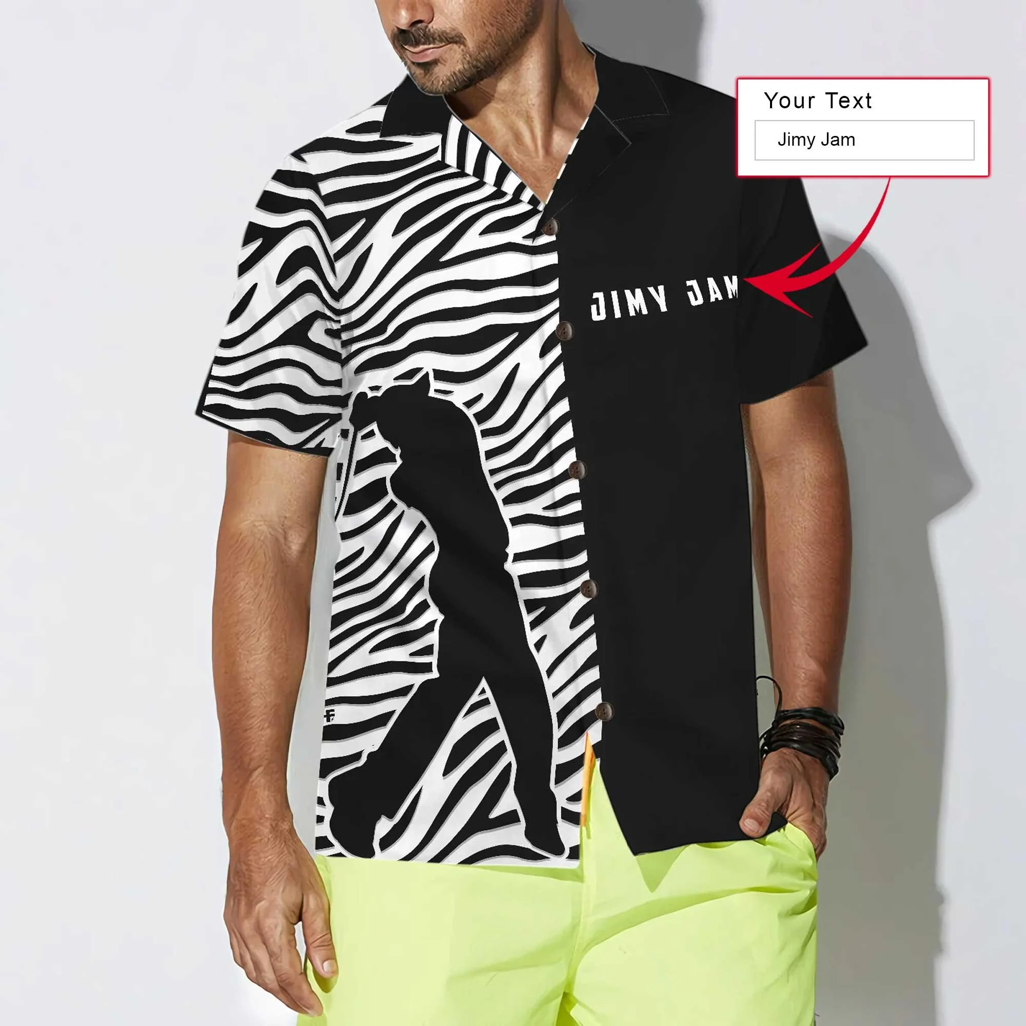 Golf Hawaiian Shirt Custom Name, Zebra Pattern Personalized Colorful Summer Aloha Shirt For Men Women, Gift For Friend, Team, Golf Lover - Image 4