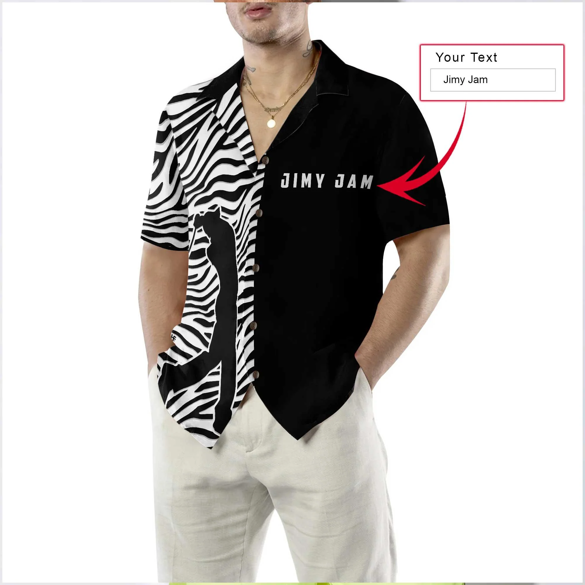 Golf Hawaiian Shirt Custom Name, Zebra Pattern Personalized Colorful Summer Aloha Shirt For Men Women, Gift For Friend, Team, Golf Lover - Image 5